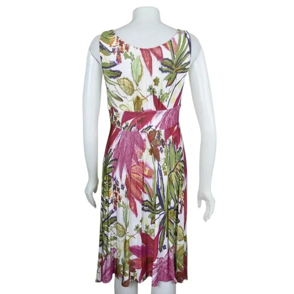 Joseph Ribkoff Midi Dress Floral Flowy Tropical Size 6 - Picture 6 of 10